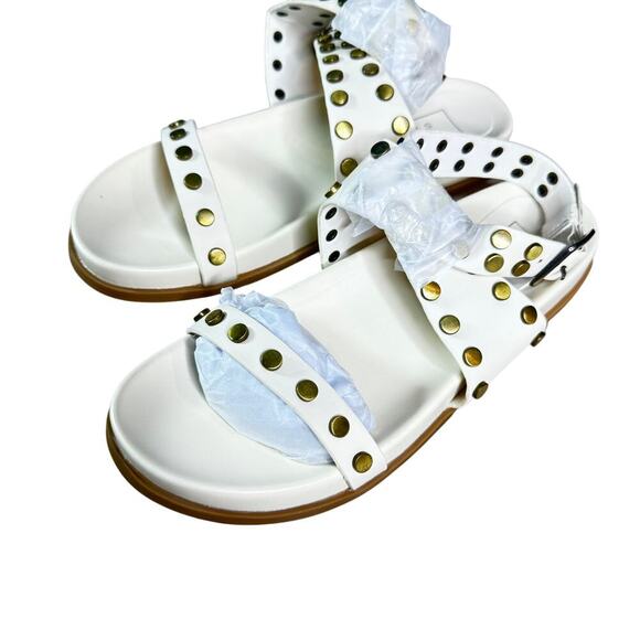 ShuShop Womens sz 8 Cecily Bone Studded Sandal New in Box Wrap Ankle - Picture 2 of 9